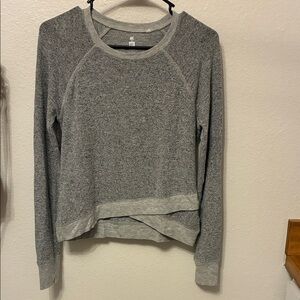 Me to We Heather Gray Knit Top